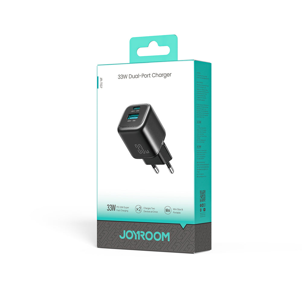 Joyroom JR-TG7 33W USB-A + USB-C Wall Charger - Black_6
