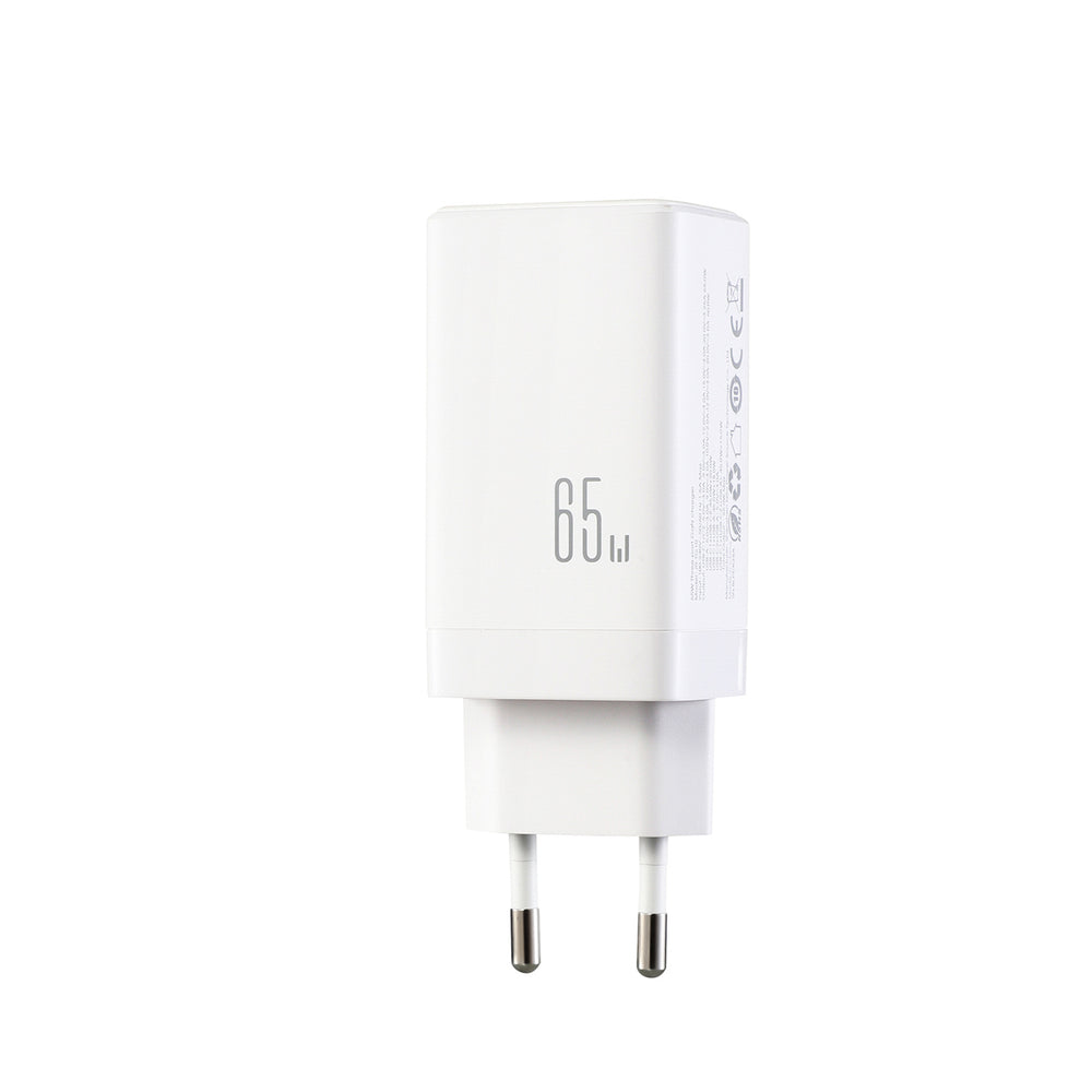 Joyroom JR-TG10 65W GaN 2x USB-C + USB-A wall charger with 65W USB-C - USB-C 1.2m cable - white_2