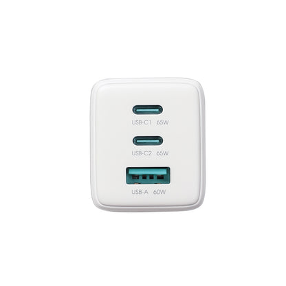 Joyroom JR-TG10 65W GaN 2x USB-C + USB-A wall charger with 65W USB-C - USB-C 1.2m cable - white_4