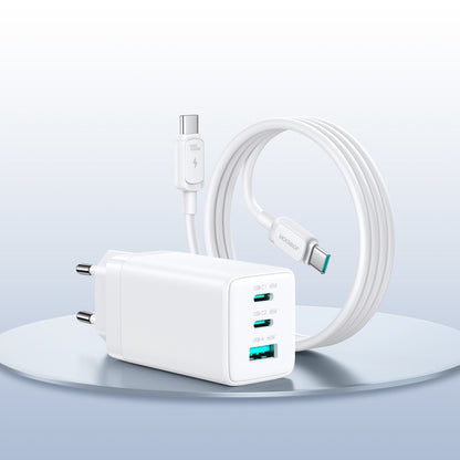 Joyroom JR-TG10 65W GaN 2x USB-C + USB-A wall charger with 65W USB-C - USB-C 1.2m cable - white_7