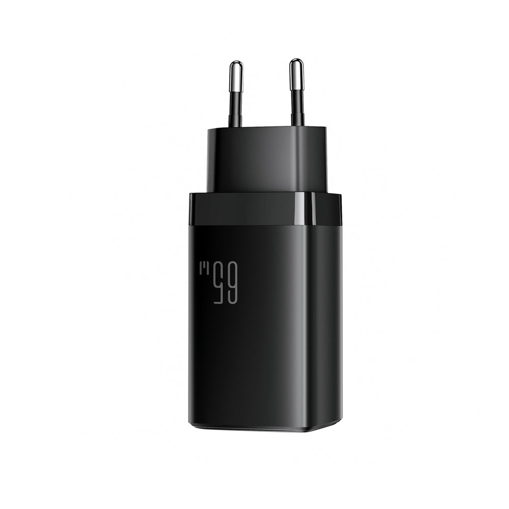 Wall Charger Joyroom JR-TG10, 65W, 3.25A, 1 x USB-A - 2 x USB-C, with USB-C Cable, Black _7