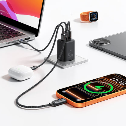 Joyroom JR-TO1 GaN 45 USB-C Lightning USB-A Wall Charger - Black_11