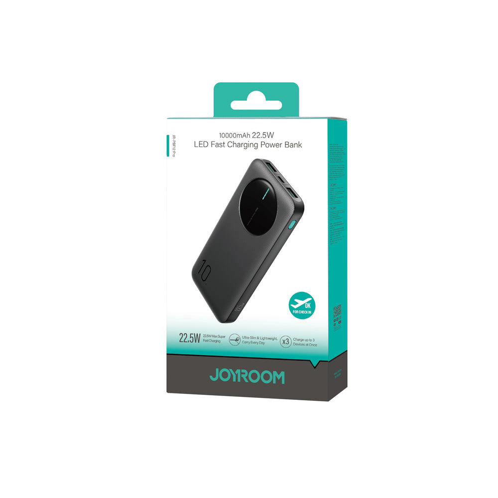 Joyroom JR-PBF12 Pro Powerbank 22.5W 10000mAh with Digital Display 2x USB-A 1x USB-C - Black_6