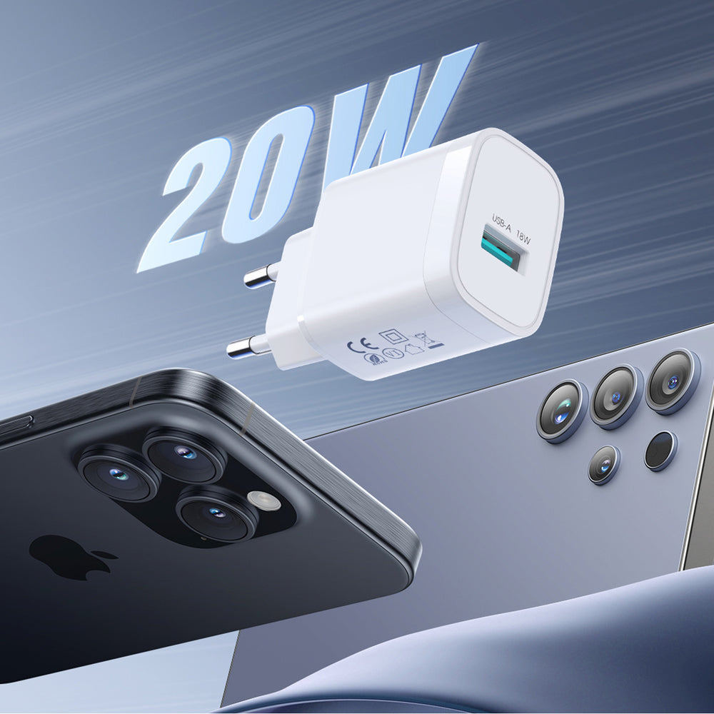 Joyroom JR-TF4 18W USB-A Wall Charger - White_3