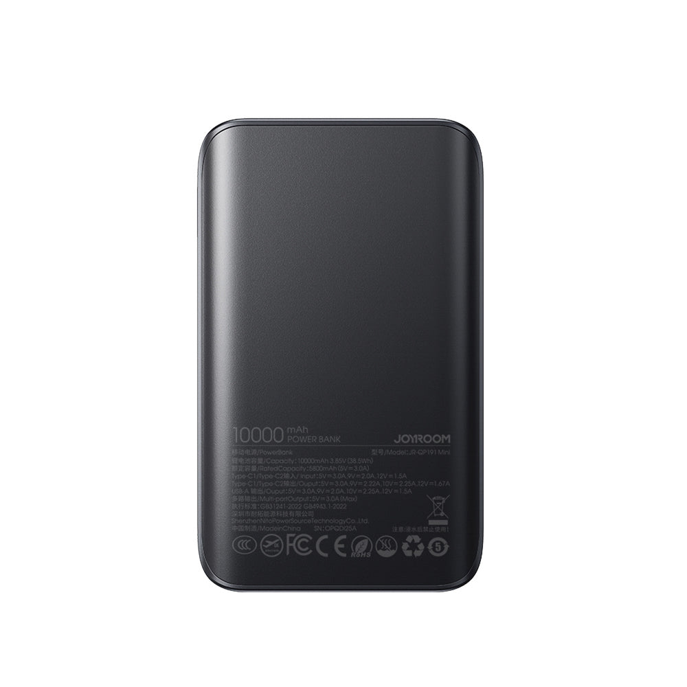 Joyroom JR-QP191 Star Series Mini 10000mAh 22.5W Powerbank with Digital Display - Black_6