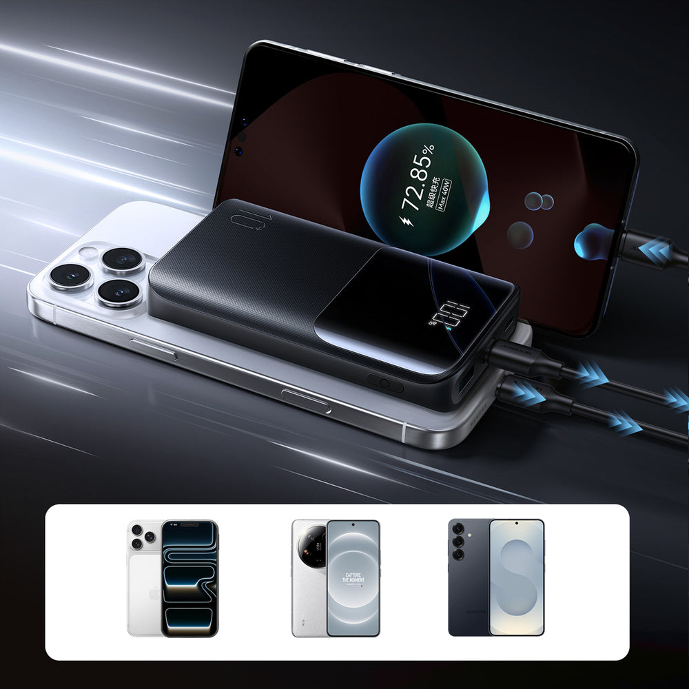 Joyroom JR-QP191 Star Series Mini 10000mAh 22.5W Powerbank with Digital Display - Black_8