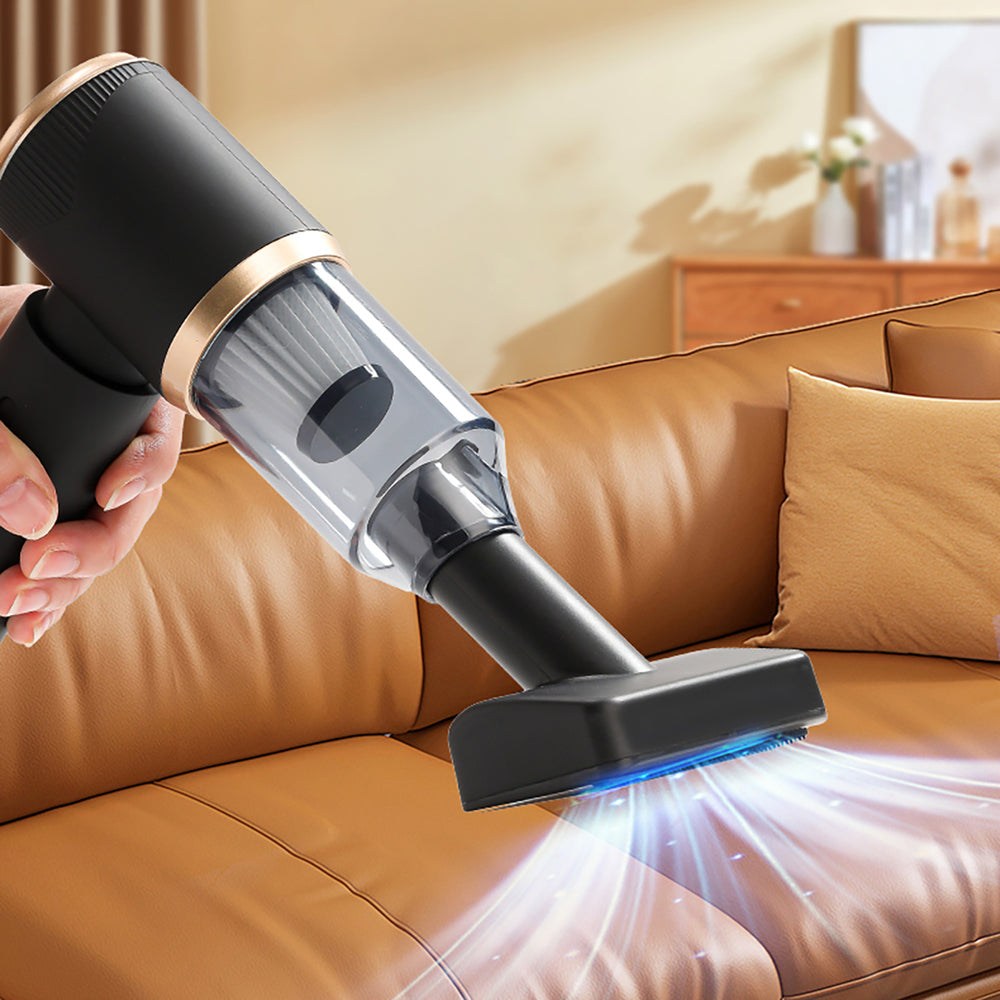 Mini Foldable Handheld Car Vacuum Cleaner with Blower Function - Black_6