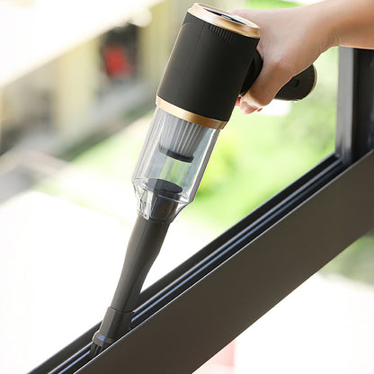 Mini Foldable Handheld Car Vacuum Cleaner with Blower Function - Black_8