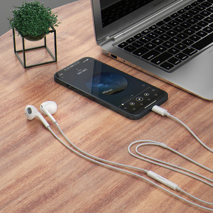 Dudao X14PROL-W1 Lightning In-Ear Headphones - White_1
