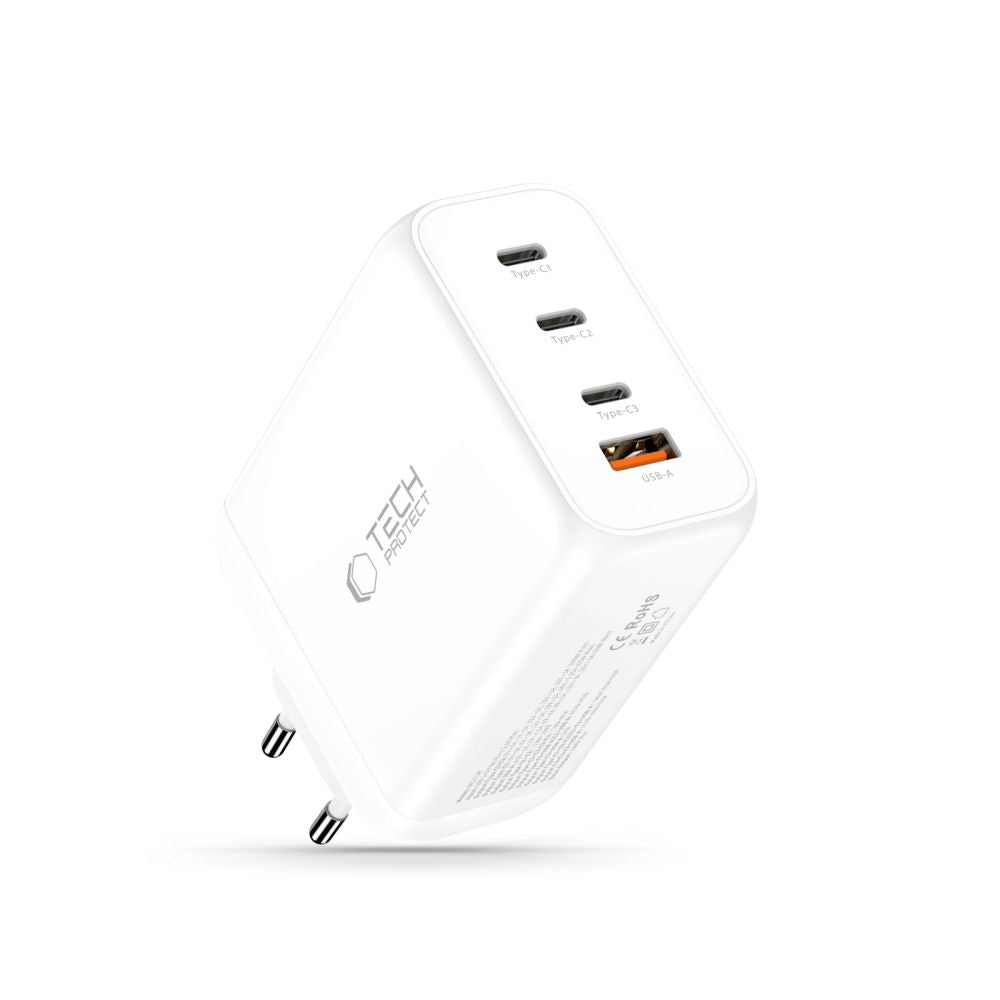 Tech-Protect NC200W-GaN 4-Port 200W Wall Charger - White_1