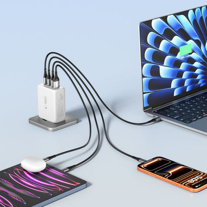 Tech-Protect NC200W-GaN 4-Port 200W Wall Charger - White_6