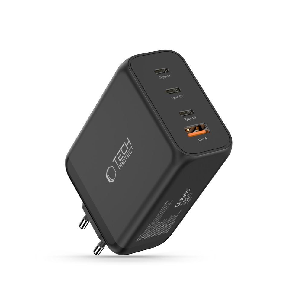 Tech-Protect NC240W-GaN 4-Port 240W Wall Charger - Black_1