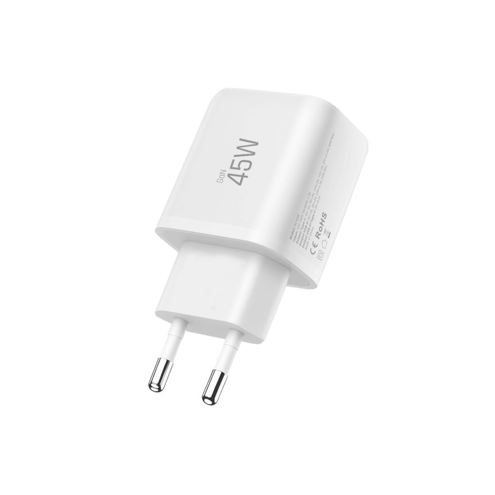 Tech-Protect NCA45W-GAN 2-Port 45W Wall Charger with USB-C Cable - White_4