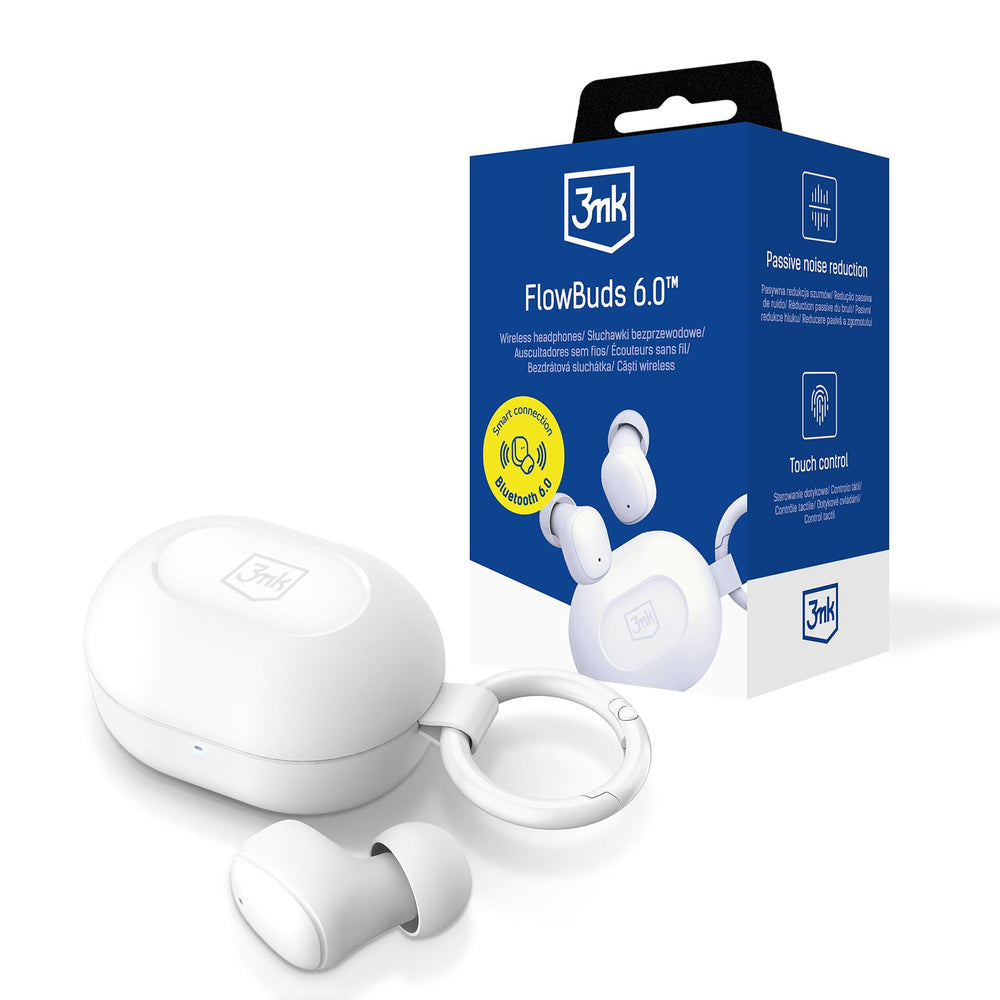 TWS 3mk FlowBuds 6.0 Wireless Headphones - White_0