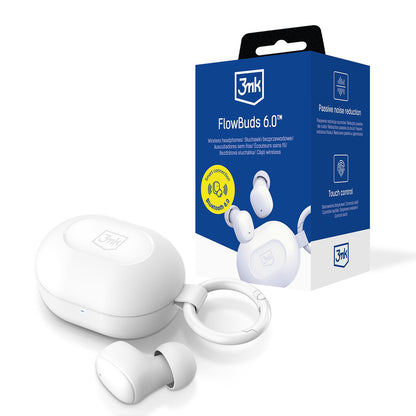 TWS 3mk FlowBuds 6.0 Wireless Headphones - White_0