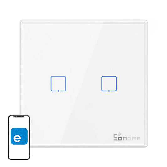 Smart Wireless Wall Switch Sonoff T2EU2C-RF 433MHz (2-channel)_0
