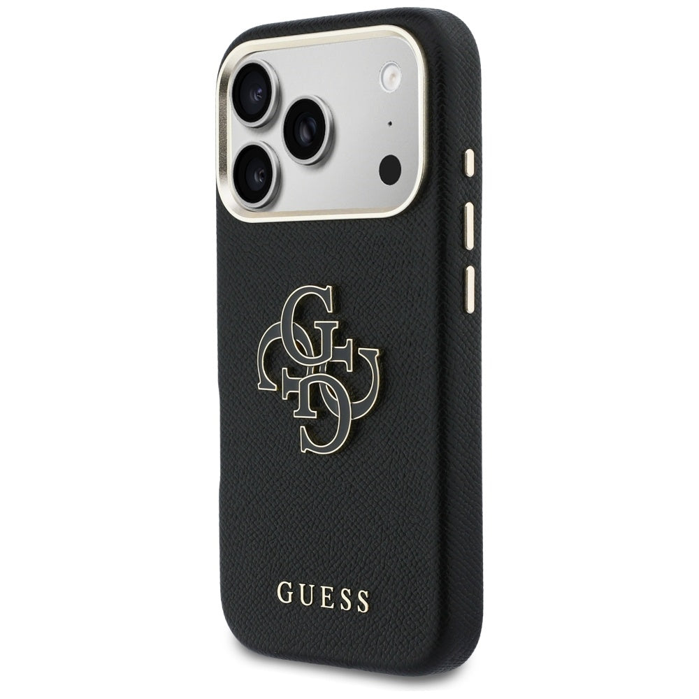 Guess FW Resin Logo Case for iPhone 17 Pro - Black_1