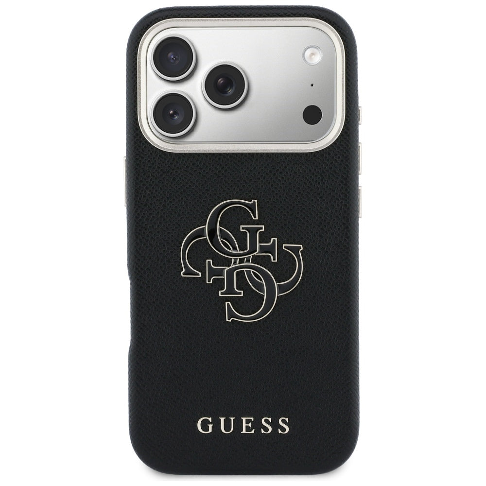 Guess FW Resin Logo Case for iPhone 17 Pro - Black_2