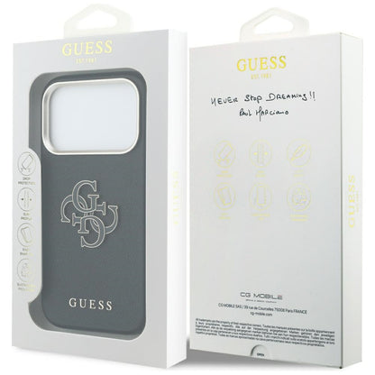 Guess FW Resin Logo Case for iPhone 17 Pro - Black_7