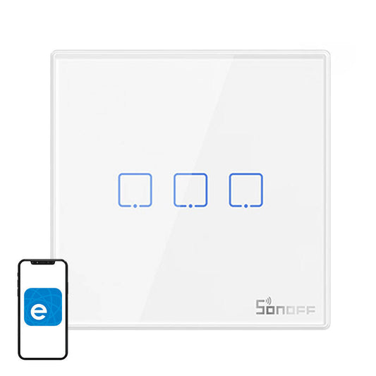 Smart Wireless Wall Switch Sonoff T2EU3C-RF 433MHz (3-channel)_0