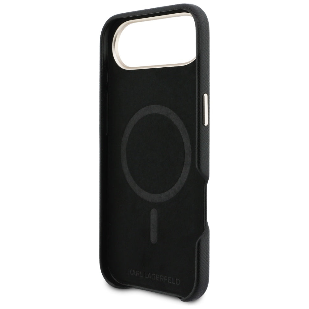 Karl Lagerfeld Karl Head Logo MagSafe Case for iPhone Air - Black_6