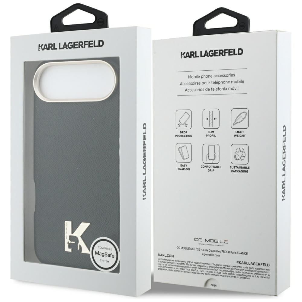 Karl Lagerfeld Karl Head Logo MagSafe Case for iPhone Air - Black_7