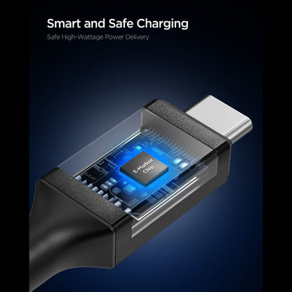 USB-C to USB-C Cable Spigen EB10015CC, 100W, 5A, 1.5m, Black ACA10421 _4