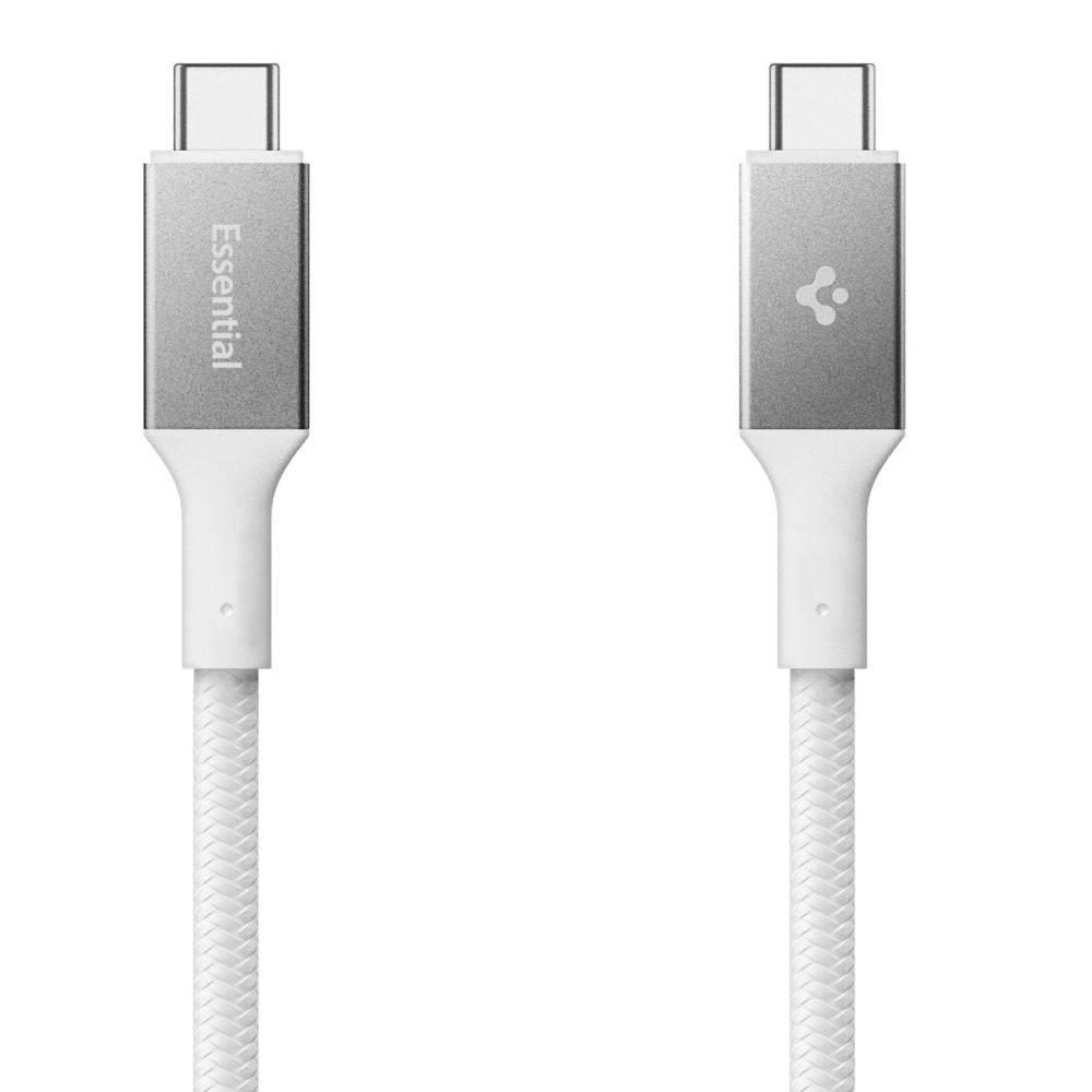 USB-C to USB-C Cable Spigen EB10015CC, 100W, 5A, 1.5m, White ACA10420 _1