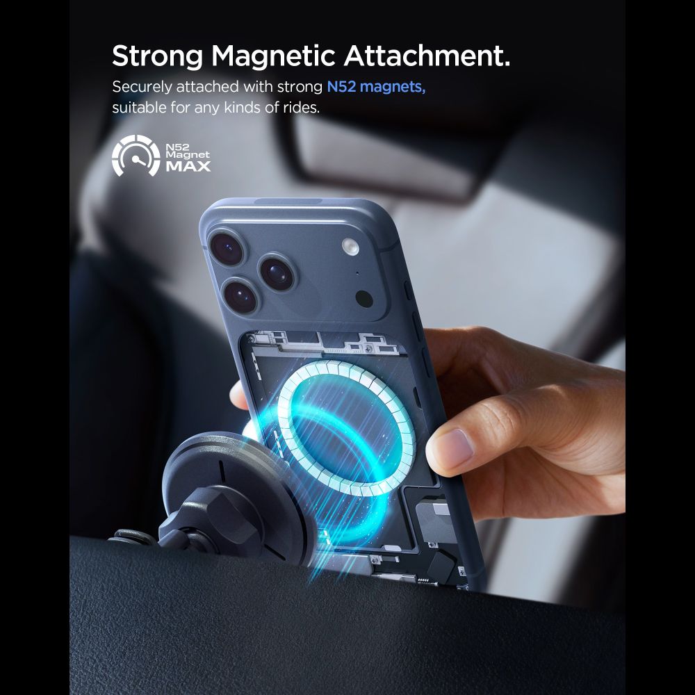 Wireless Car Charger Spigen EV15MAQ Essential, 15W, 1.67A, Black ACP10513 _2