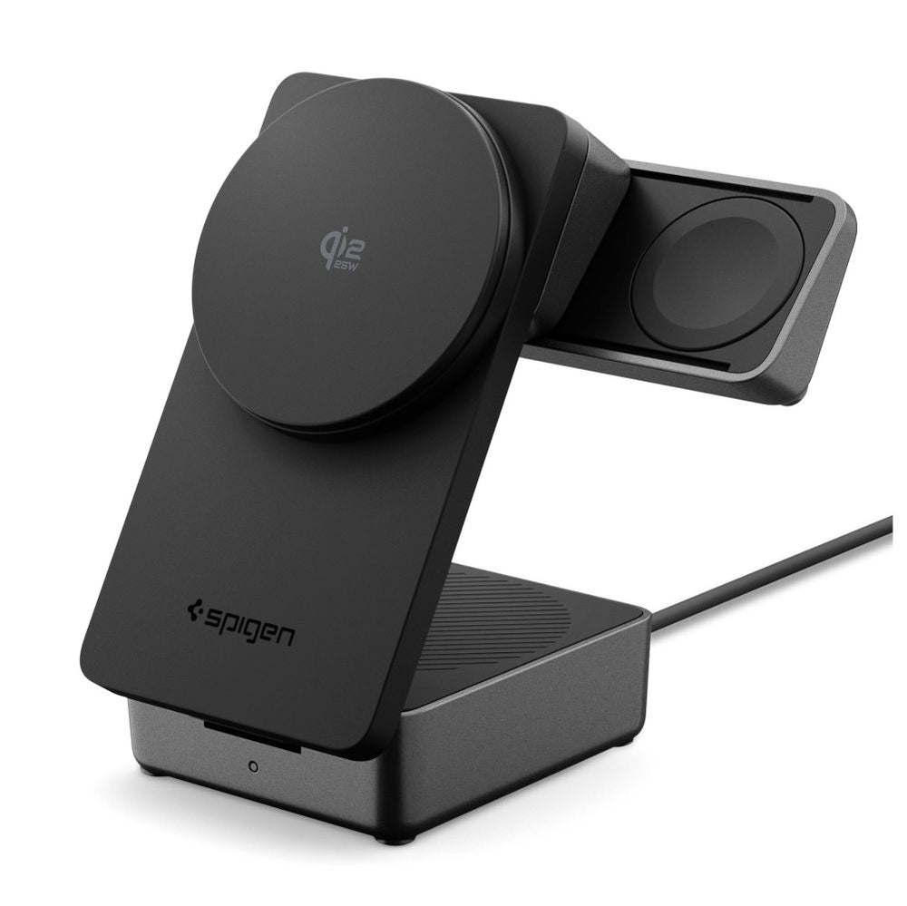 Wireless Charger Spigen EF323MQ Essential 3in1, 25W, Black ACH10398 _0