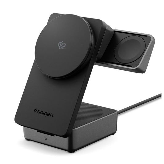 Wireless Charger Spigen EF323MQ Essential 3in1, 25W, Black ACH10398 _0