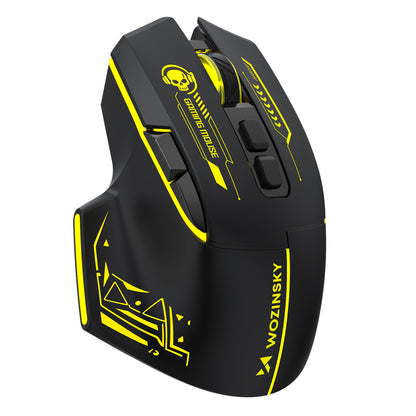 Wozinsky WMGB-1181 Wireless Optical Gaming Mouse 3200 DPI with Built-in Battery and Backlight - Black and Yellow_0