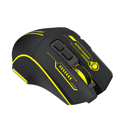 Wozinsky WMGB-1181 Wireless Optical Gaming Mouse 3200 DPI with Built-in Battery and Backlight - Black and Yellow_4