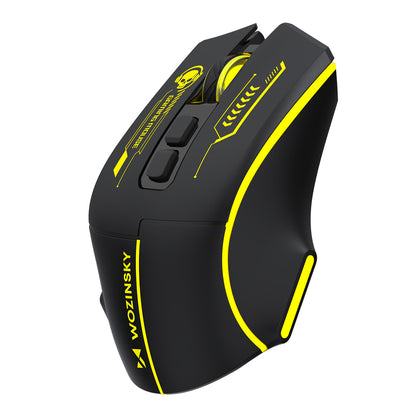 Wozinsky WMGB-1181 Wireless Optical Gaming Mouse 3200 DPI with Built-in Battery and Backlight - Black and Yellow_8