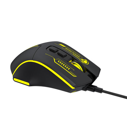 Wozinsky WMGK-1181W Wired Optical Gaming Mouse 7200 DPI with Backlight - Black and Yellow_4