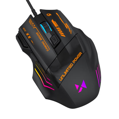 Wozinsky WMGK-1179W Wired Optical Gaming Mouse 7200 DPI with Backlight - Black_1