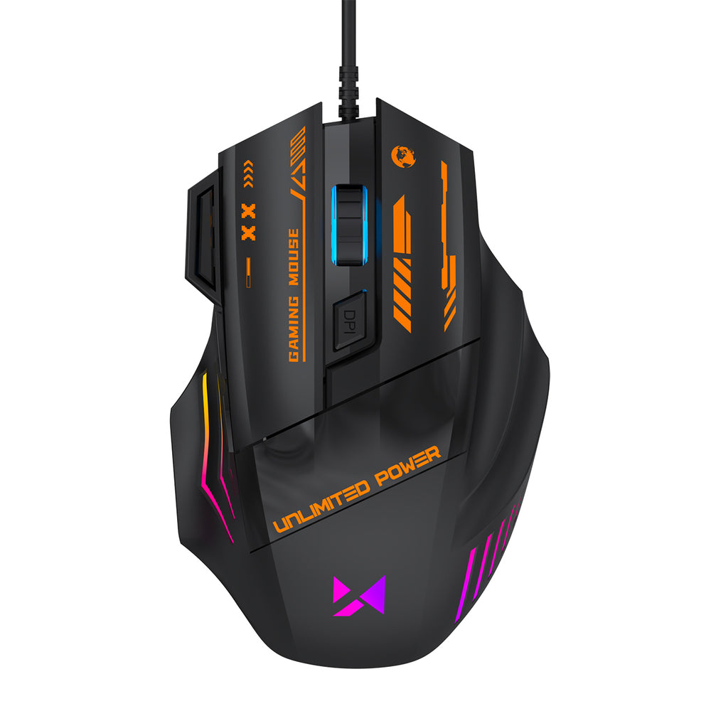 Wozinsky WMGK-1179W Wired Optical Gaming Mouse 7200 DPI with Backlight - Black_2