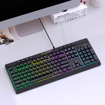 Wozinsky WKG-1044 Wired Backlit Membrane Gaming Keyboard - Black_9