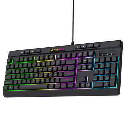 Wozinsky WKG-1044 Wired Backlit Membrane Gaming Keyboard - Black_2
