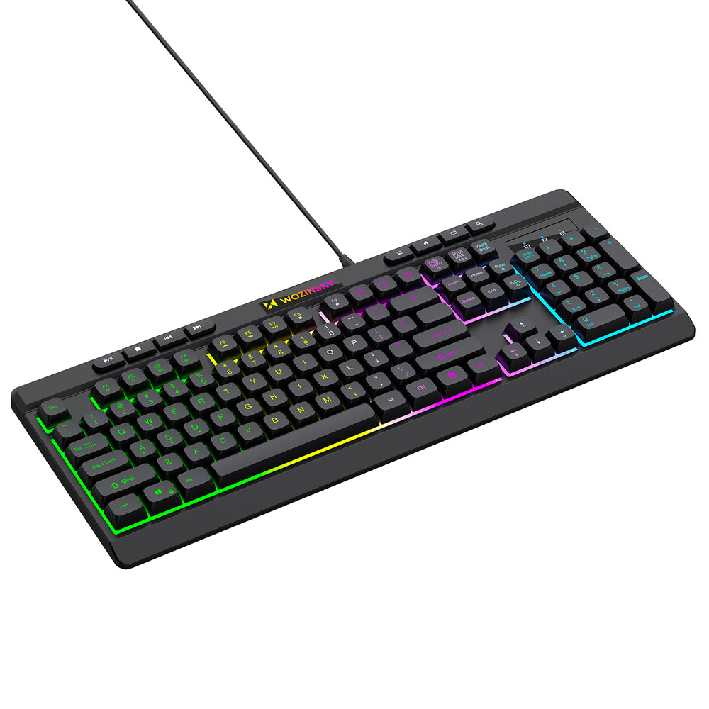 Wozinsky WKG-1044 Wired Backlit Membrane Gaming Keyboard - Black_3