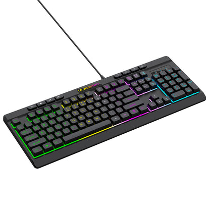 Wozinsky WKG-1044 Wired Backlit Membrane Gaming Keyboard - Black_3