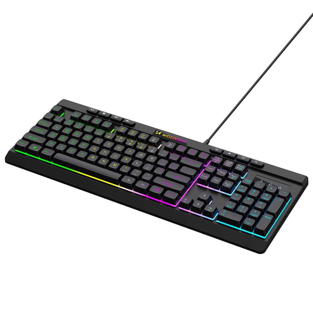 Wozinsky WKG-1044 Wired Backlit Membrane Gaming Keyboard - Black_5