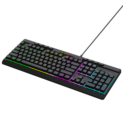 Wozinsky WKG-1044 Wired Backlit Membrane Gaming Keyboard - Black_5