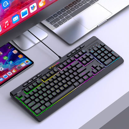 Wozinsky WKG-1044 Wired Backlit Membrane Gaming Keyboard - Black_8