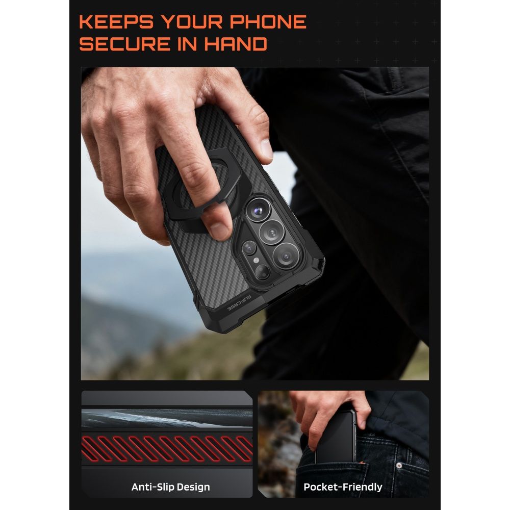 Supcase UB Grip Mag MagSafe Case for Samsung Galaxy S26 Ultra - Black_5
