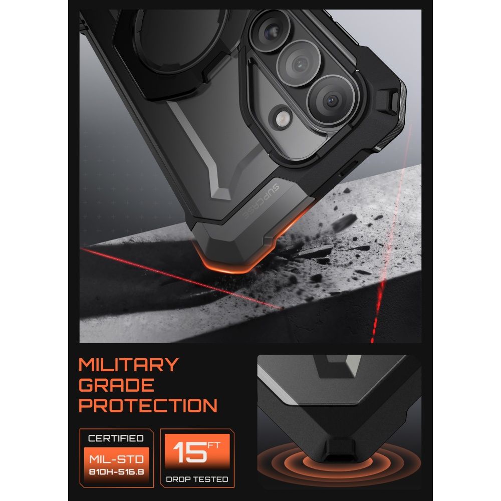 Supcase UB Grip Mag MagSafe Case for Samsung Galaxy S26 - Black_4