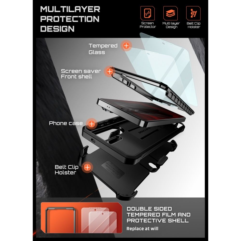 Supcase Unicorn Beetle Pro 2-Pack Case for Samsung Galaxy S26 Ultra - Black_4