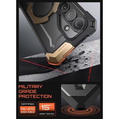 Supcase UB Grip Mag MagSafe Case for Samsung Galaxy S26 - Black and Brown_4