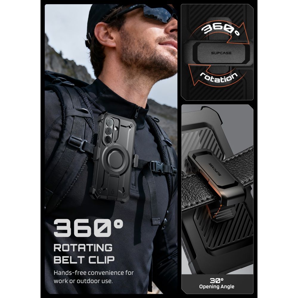 Supcase Unicorn Beetle Pro Mag MagSafe 2-Set Case for Samsung Galaxy S26 - Black_6
