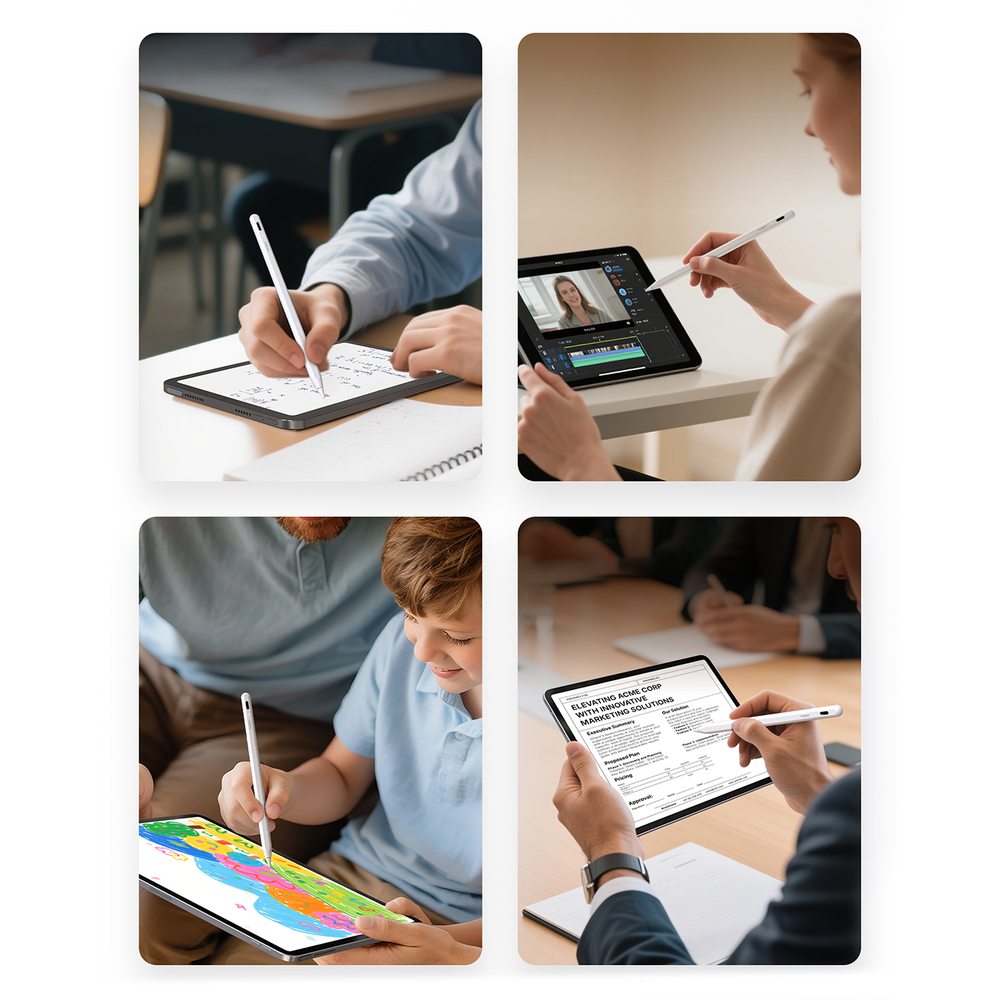 Pencil Metapen A8 for Apple iPad, Active Version, White ME-APP152 _4